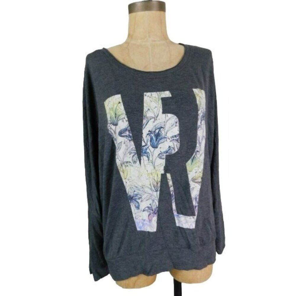 William Rast Size M Medium Soft STRETCH Knit Long Sleeve Casual Top